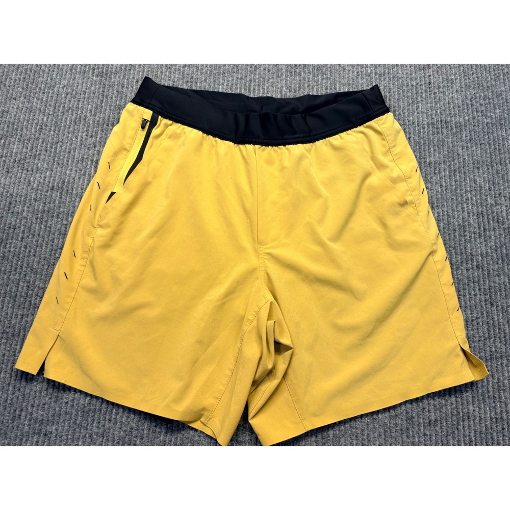 Ten Thousand The Interval Short Mustard Yellow Men's Size Medium 7 Inch Inseam